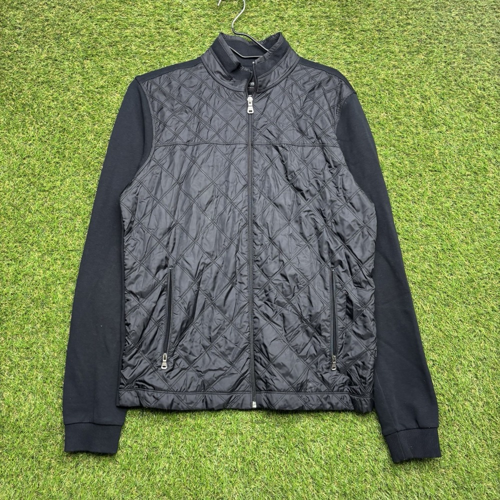 BOSS by Hugo Boss Jacket Mens Small Black Quilted Cotton Polyester Puffer